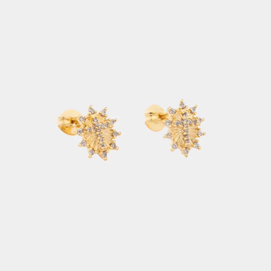 Aretes Cruz Sagrada Circonias
