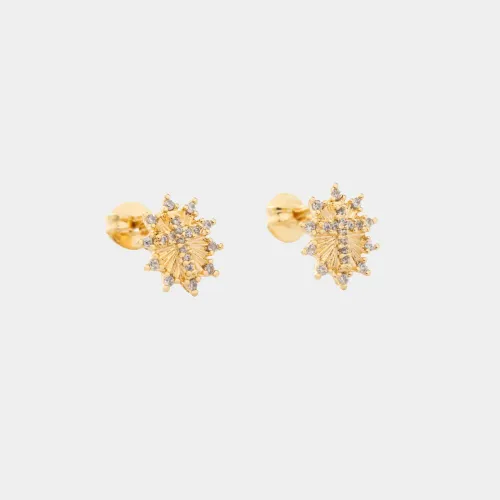 Aretes Cruz Sagrada Circonias