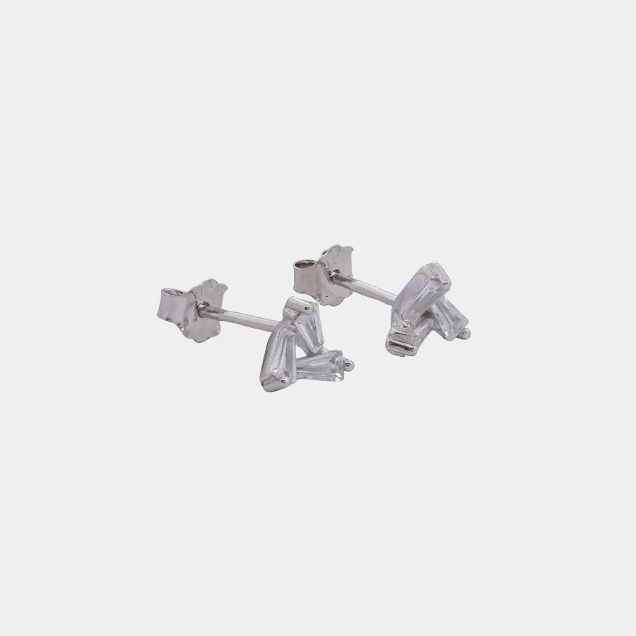 Aretes Triangulo Cristal 6,3 mm
