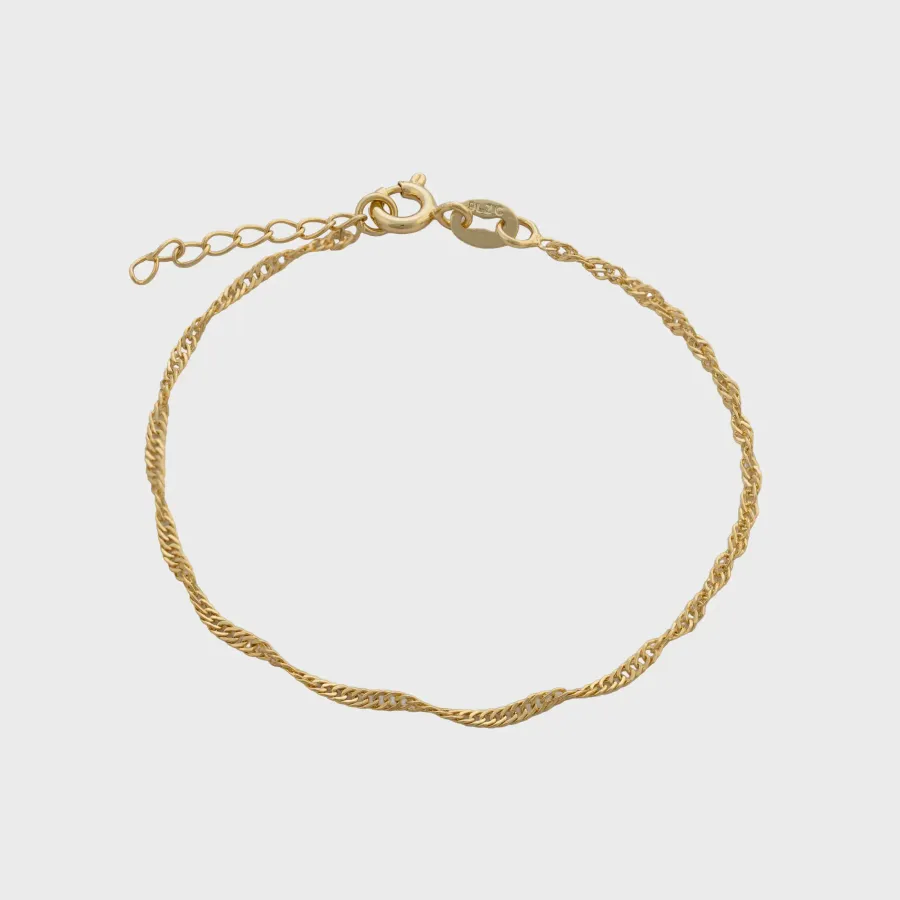 Pulsera Singapur 16 cm 1.5 mm + Ext
