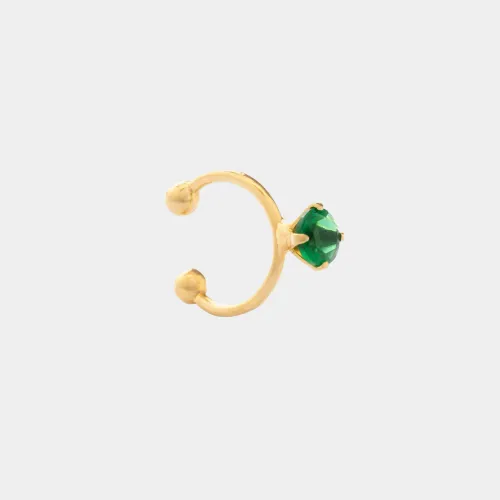 Aretes Pearcing fake 1.4cm VERDE
