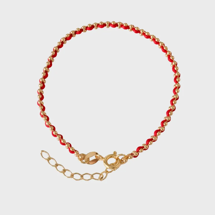 Pulsera Hilo Laminado 15 cm + Extensor