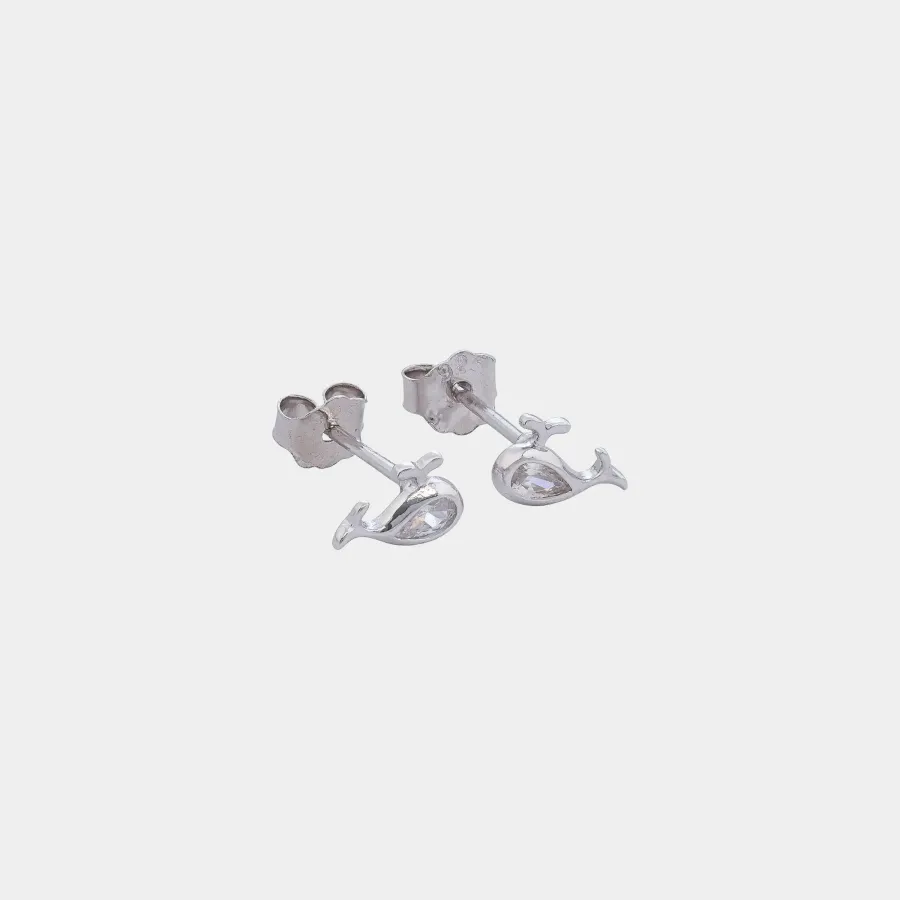 Aretes Crystal Whale 6,6 mm