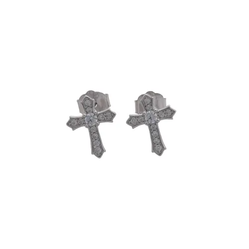 Aretes Cruz Destello 8.8 mm