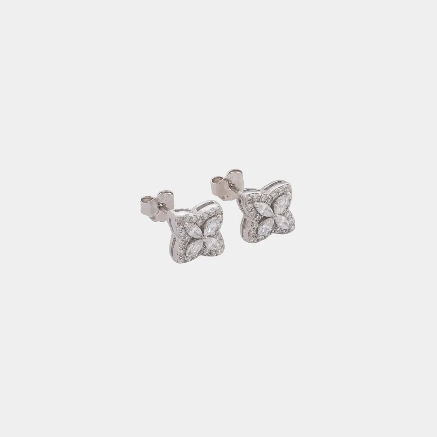 Aretes Trebol Luxe 7,2 mm